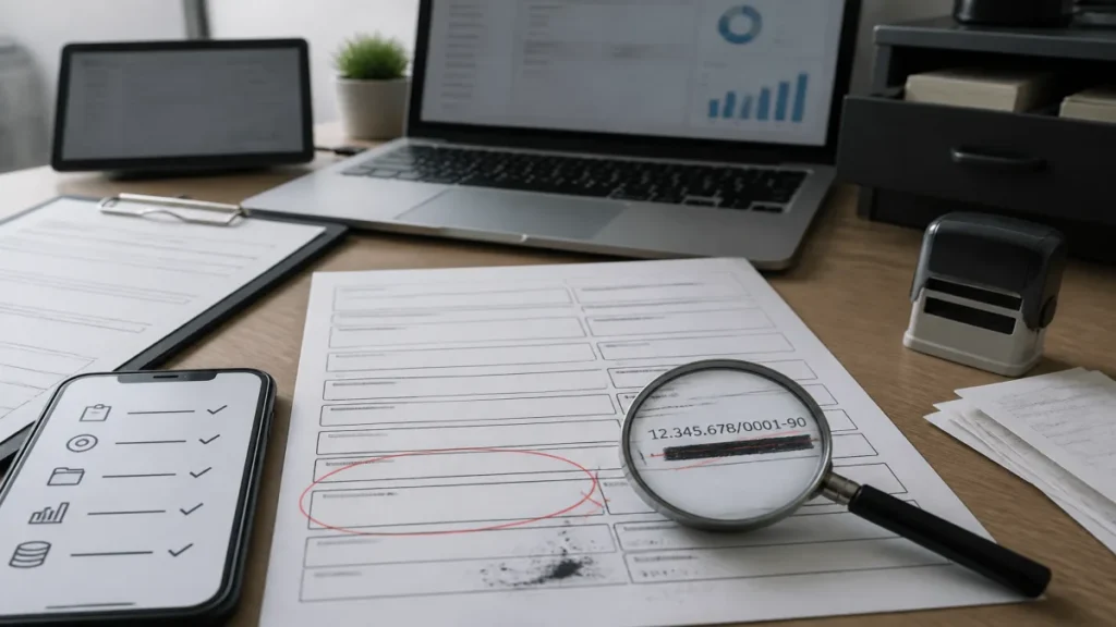 6 erros que mais atrasam a nota fiscal para MEI e como corrigir 1 Momento de erro 3: preencher dados do tomador com informações divergentes durante atividade de nota fiscal para MEI.